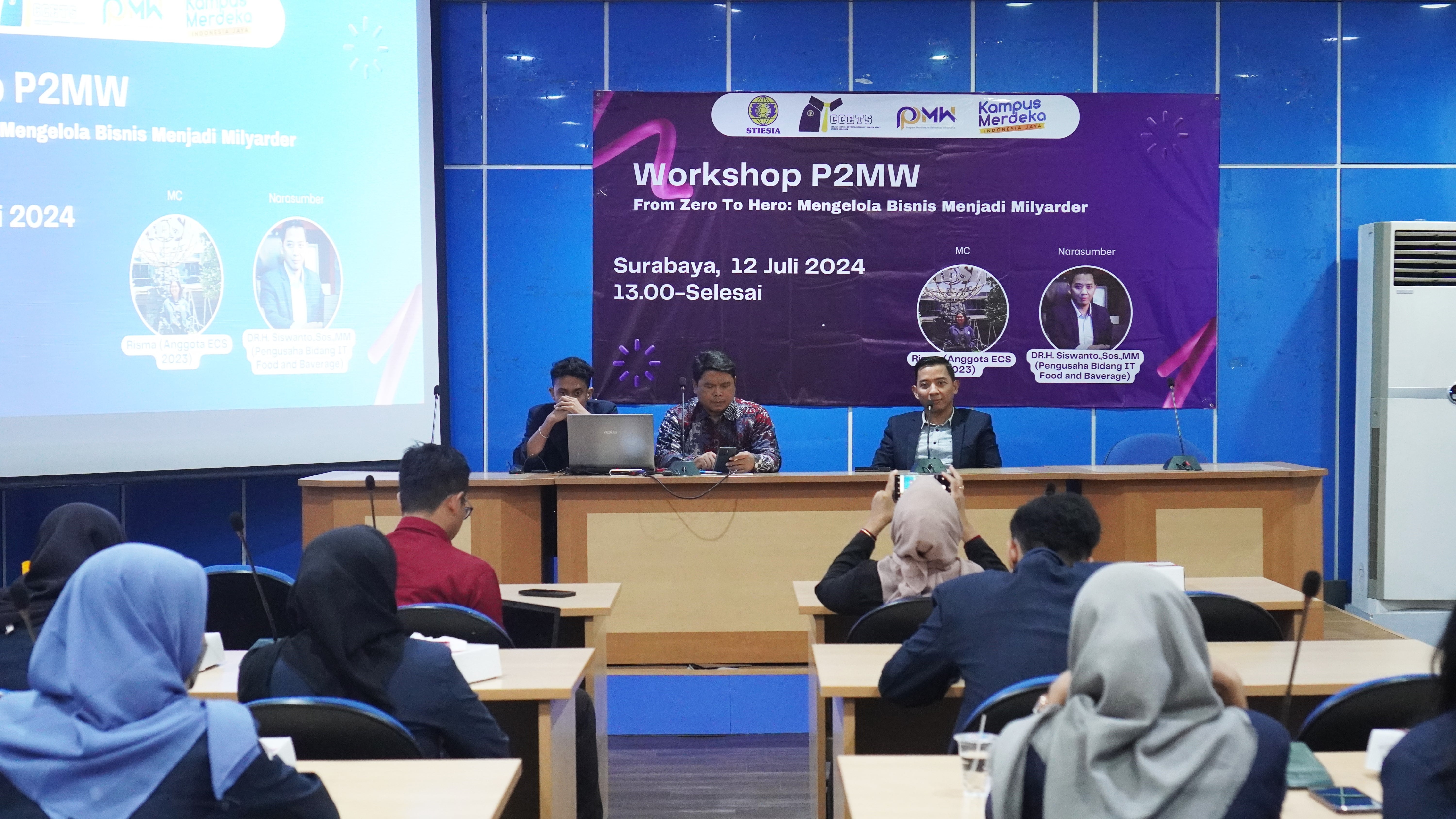 Pendiri Indo Bismar Grup Berbagi Ilmu pada Tim Mahasiswa STIESIA  Peserta P2MW 2024