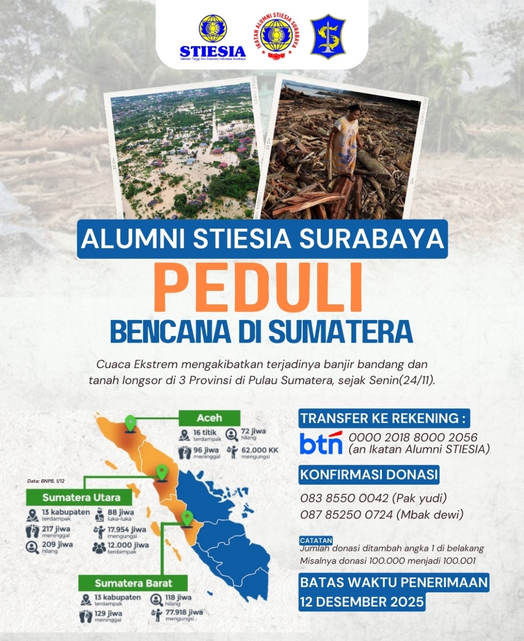 PENGGALANGAN DANA IKA ALUMNI UNTUK SUMATERA